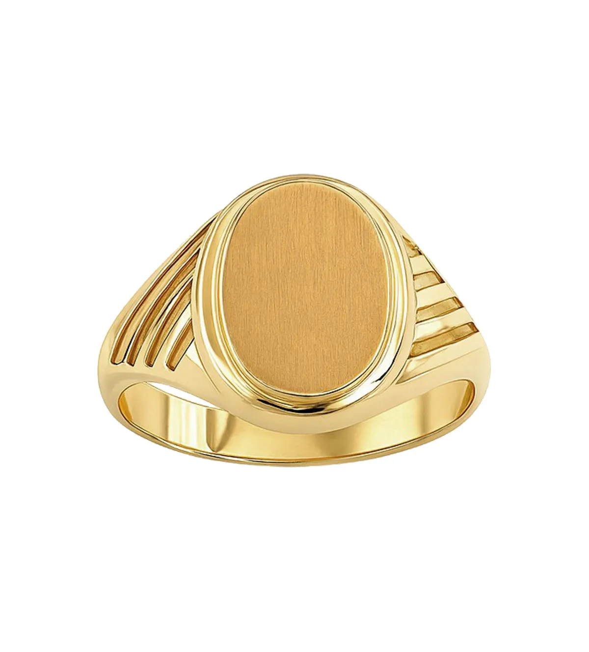 Anillo de oro 18K para hombre 081_01790 anillo de oro sello de hombre para grabar 081_01790