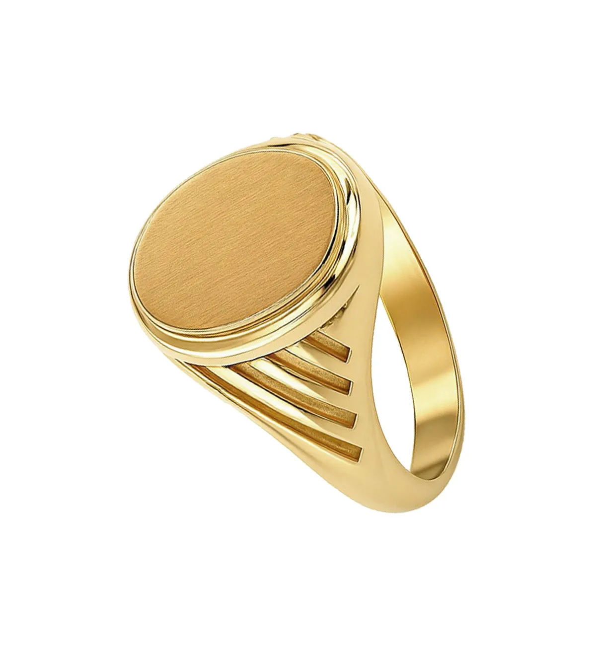 Anillo de oro 18K para hombre 081_01790 anillo de oro sello de hombre para grabar 081_01790_01