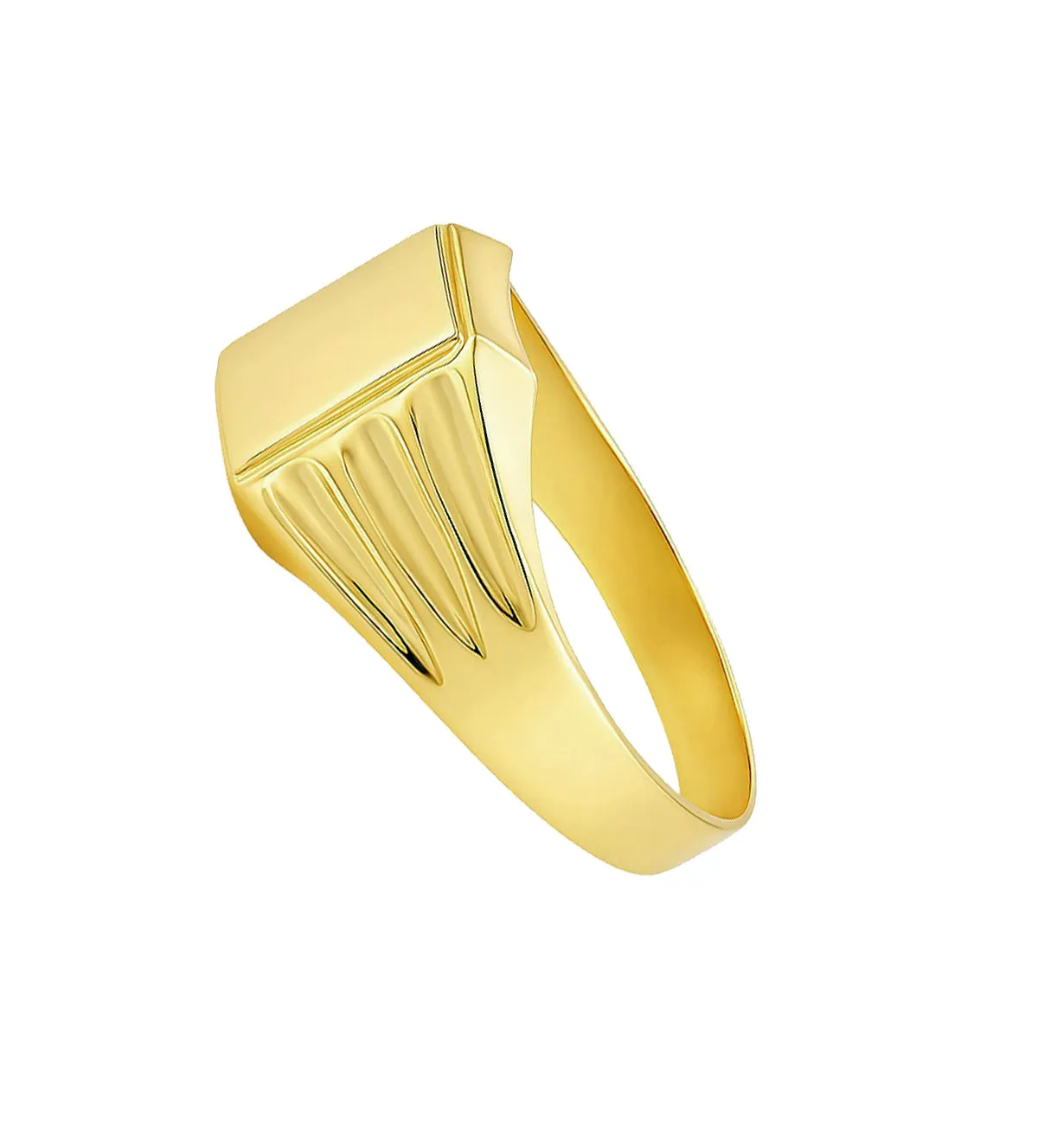 Anillo de oro sello para mujer o niño 002_941-S anillo-de-oro-sello-nino-para-grabar-002_941-S toma lateral