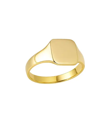 anillo de oro sello para bebe para grabar 036_S66130 toma lateral