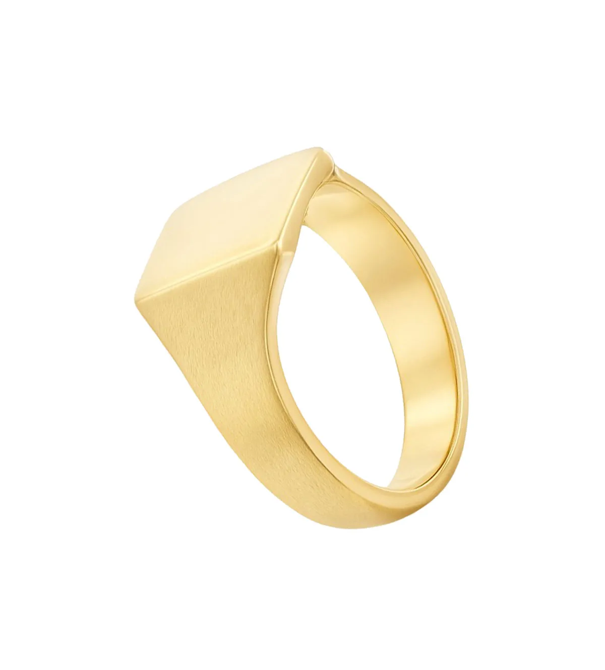 Anillo de oro 18k Sello macizo 083_075 anillo de oro sello para grabar hombre, niño o mujer 083_075_01 toma lateral