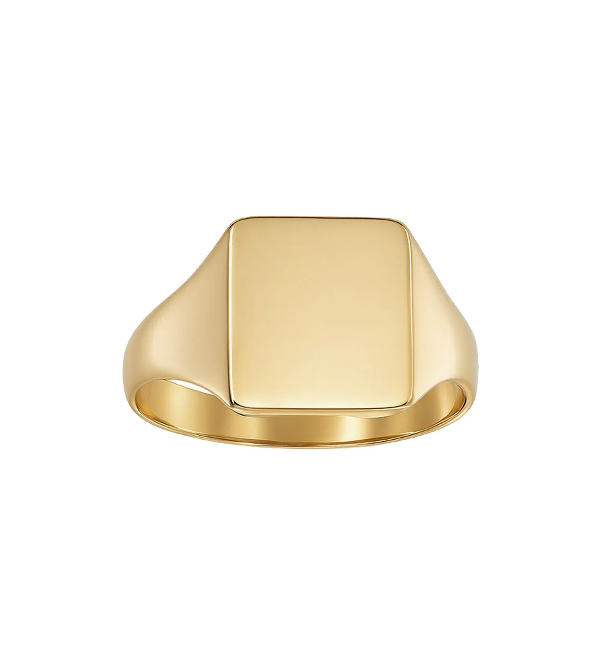 Anillo de oro 18k tipo sello para niño 131_J-10 anillo de oro sello parabar niño mujer 131_J
