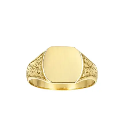 anillo de oro tipo sello macizo para grabar 131_S-1