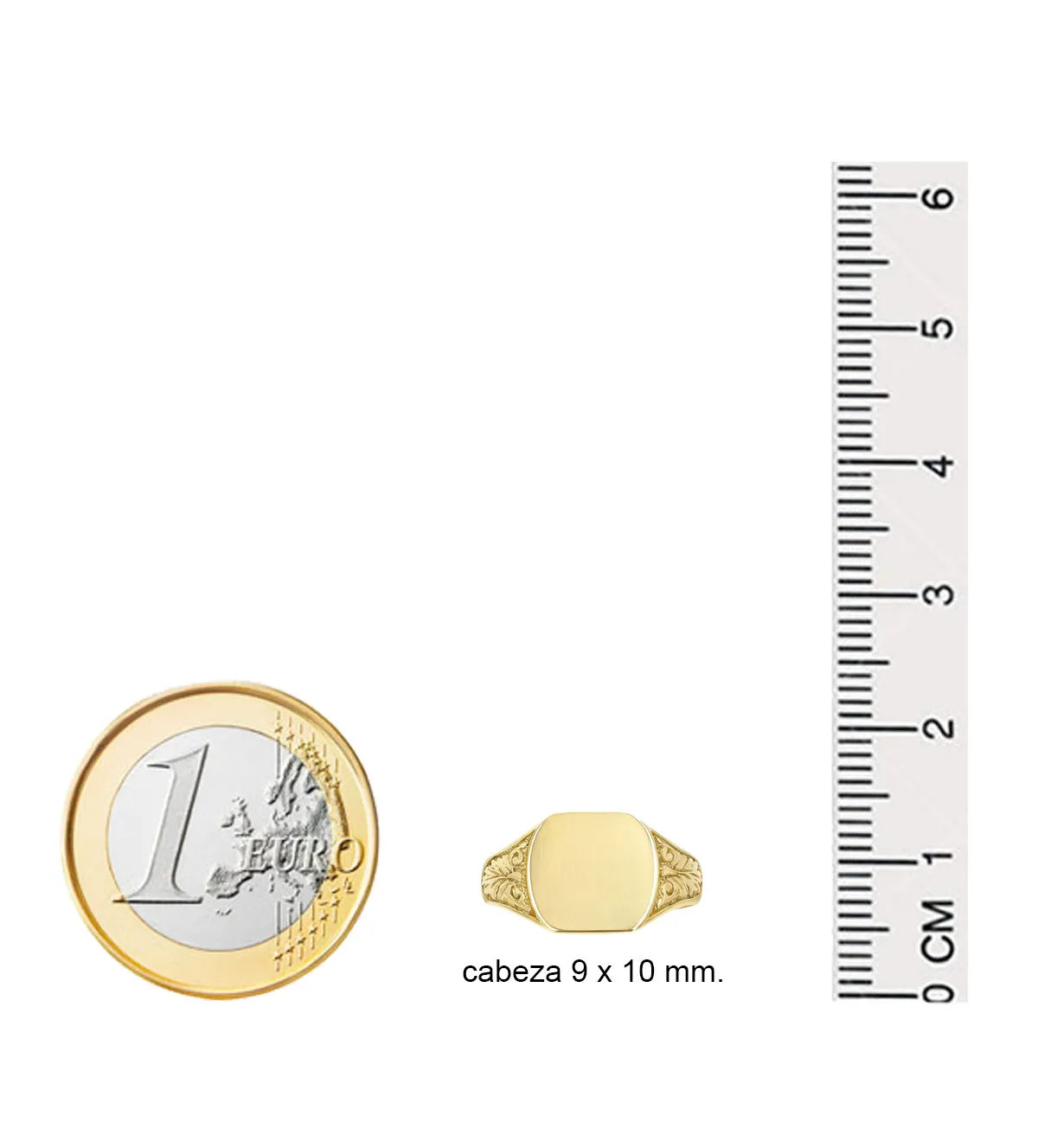 Anillo de oro macizo sello para grabar 131_S-1 anillo de oro tipo sello macizo para grabar 131_S-1_M