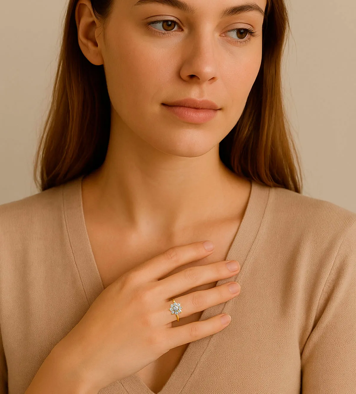 Anillo de oro 18K roseta de circonitas 005_02998-A-C anillo-de-oro-y-circones-005_02998-A-C modelo