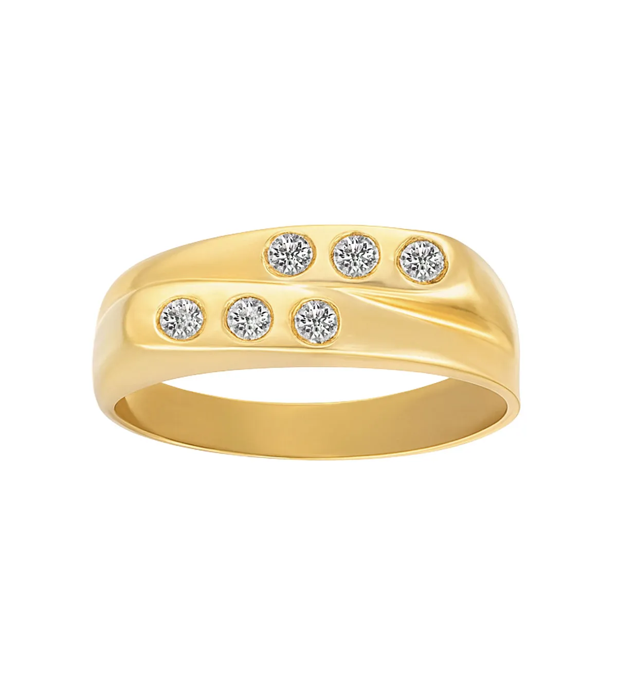 Anillo de oro amarillo 18K y circones 139_4154-S anillo-de-oro-y-circones-brazos-cruzados-139_4154-S