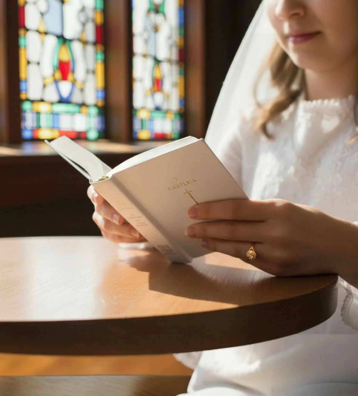 Anillo de oro, sortija con circonitas 037_7059-S anillo de oro y circones para niña de comunion 037_7059-S_11