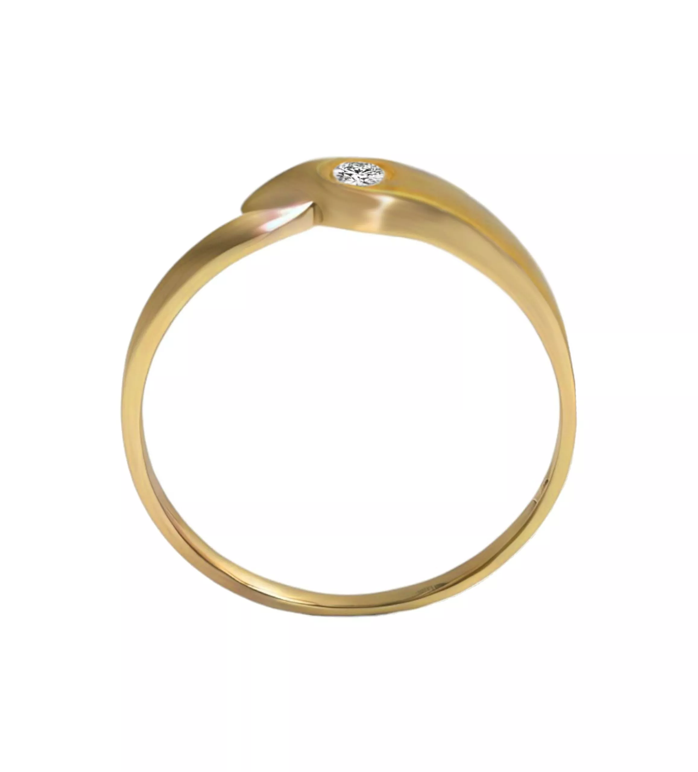 Anillo oro amarillo sortija con circonita para niña comunión 139_5035-S Anillo oro amarillo sortija con circonita para niña comunión 139_5035-S - Imagen 3