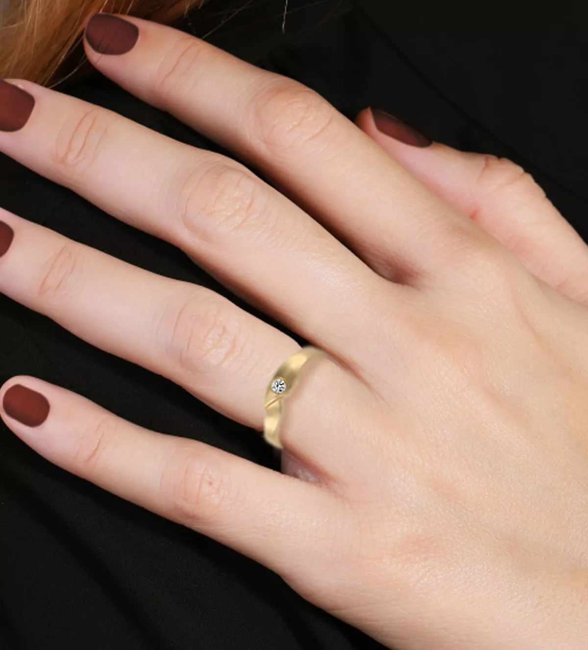 Anillo oro amarillo sortija con circonita para niña comunión 139_5035-S Anillo oro amarillo sortija con circonita para niña comunión 139_5035-S - Imagen 4