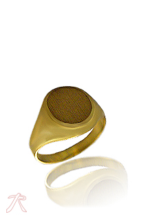 Anillo oro 1ª ley 750 mmas. (18 k.) sello cadete rfcia.157_S0003