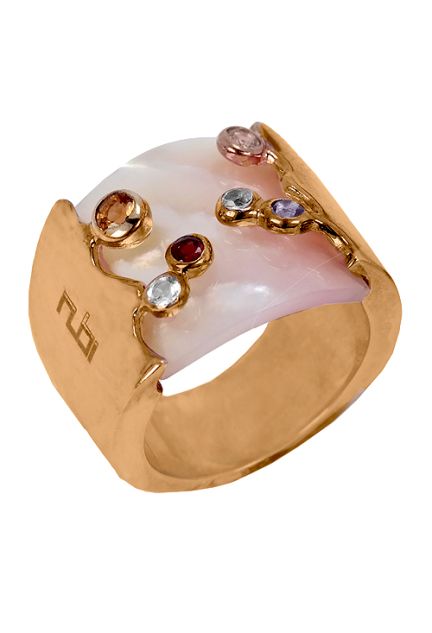 Anillo plata ley, sortija con piedras - foto 3 - rfcia.004_RA2850R