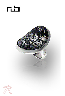 Anillo plata y turmalina 103_NSR592A descuento outlet joyería. Anillo plata ley sortija con piedras rfcia.103_NSR592A