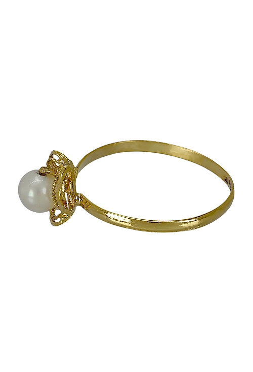Anillo oro amarillo 18k y perla cultivada para niña 002_2108-S Anillo 1ª Comunión. oro amarillo y perla cultivada. 002_2108-S venta online