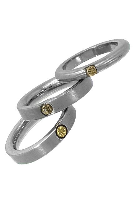 anillo 3 en 1 acero y oro amarillo 18 kilates foto anillos separados 142_0013-17_01