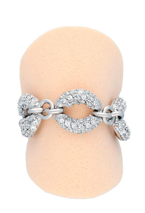 Sortija plata y circonitas 132_08908-S sortija de plata de ley eslabones articulados cuajados de circonitas 132_08908-S joyas para mujer a precios baratos
