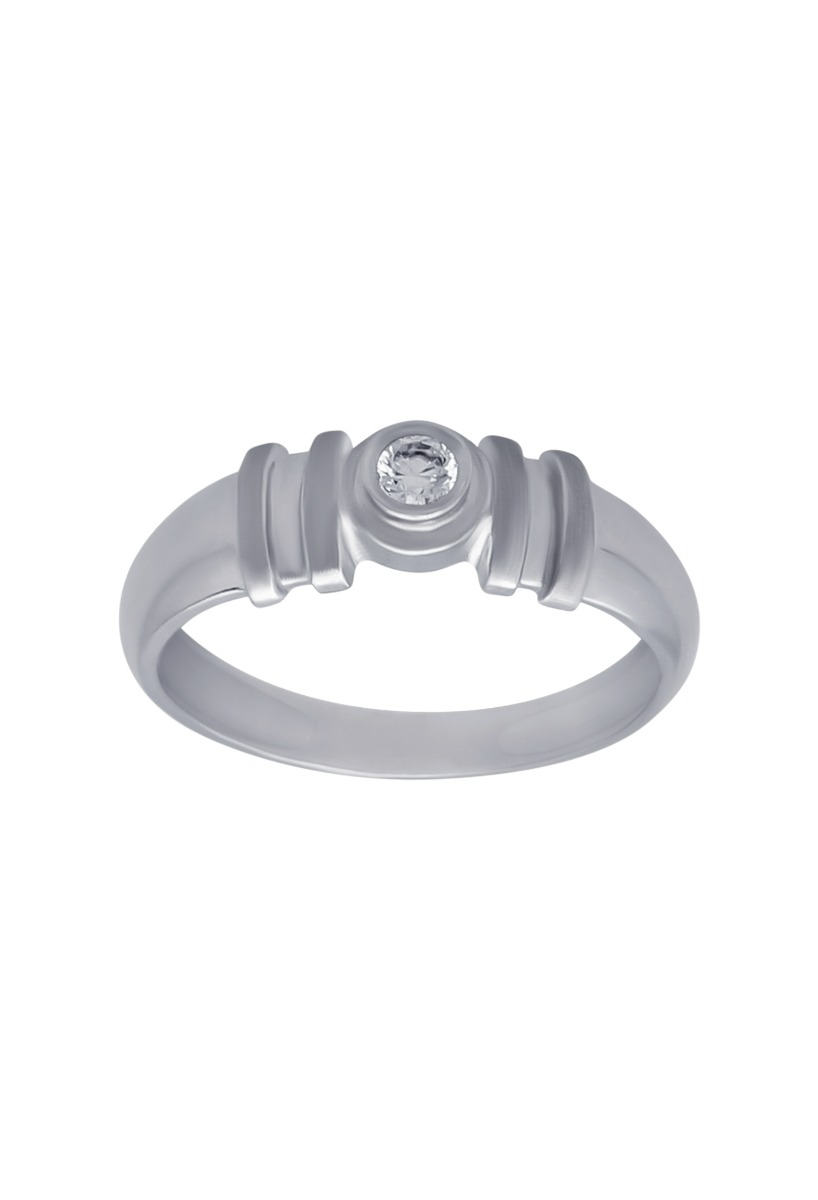 Anillo oro blanco 18 k solitario - foto 1 - rfcia.019_P2361-B