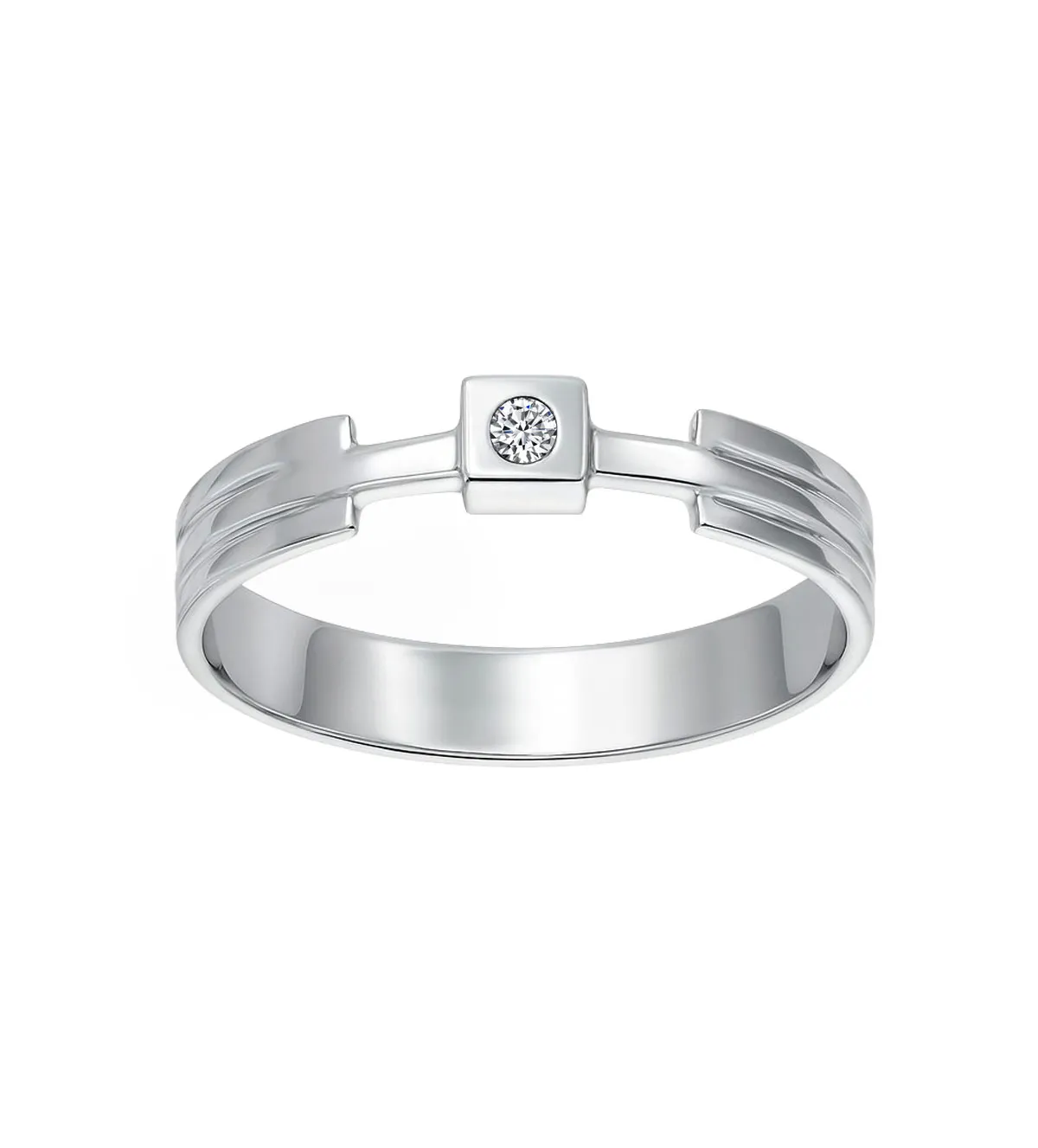 Anillos de compromiso baratos Anillo de compromiso oro blanco y diamante 003_B505793