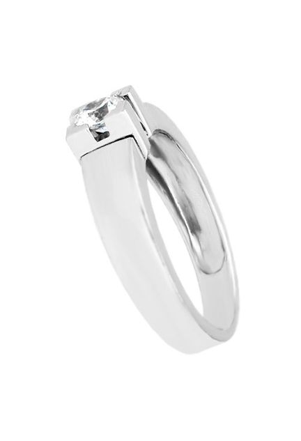 anillo de compromiso oro blanco con circonita talla brillante en garra fotografia lateral 014_4646-0B_01