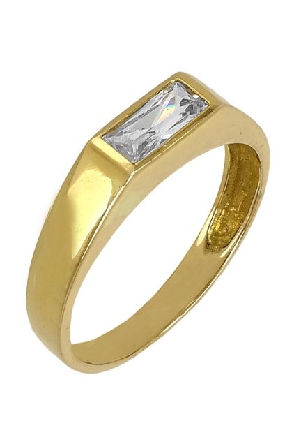 anillo de mujer oro amarillo 18 ktes con circonita vista oblicua 057_31268_01