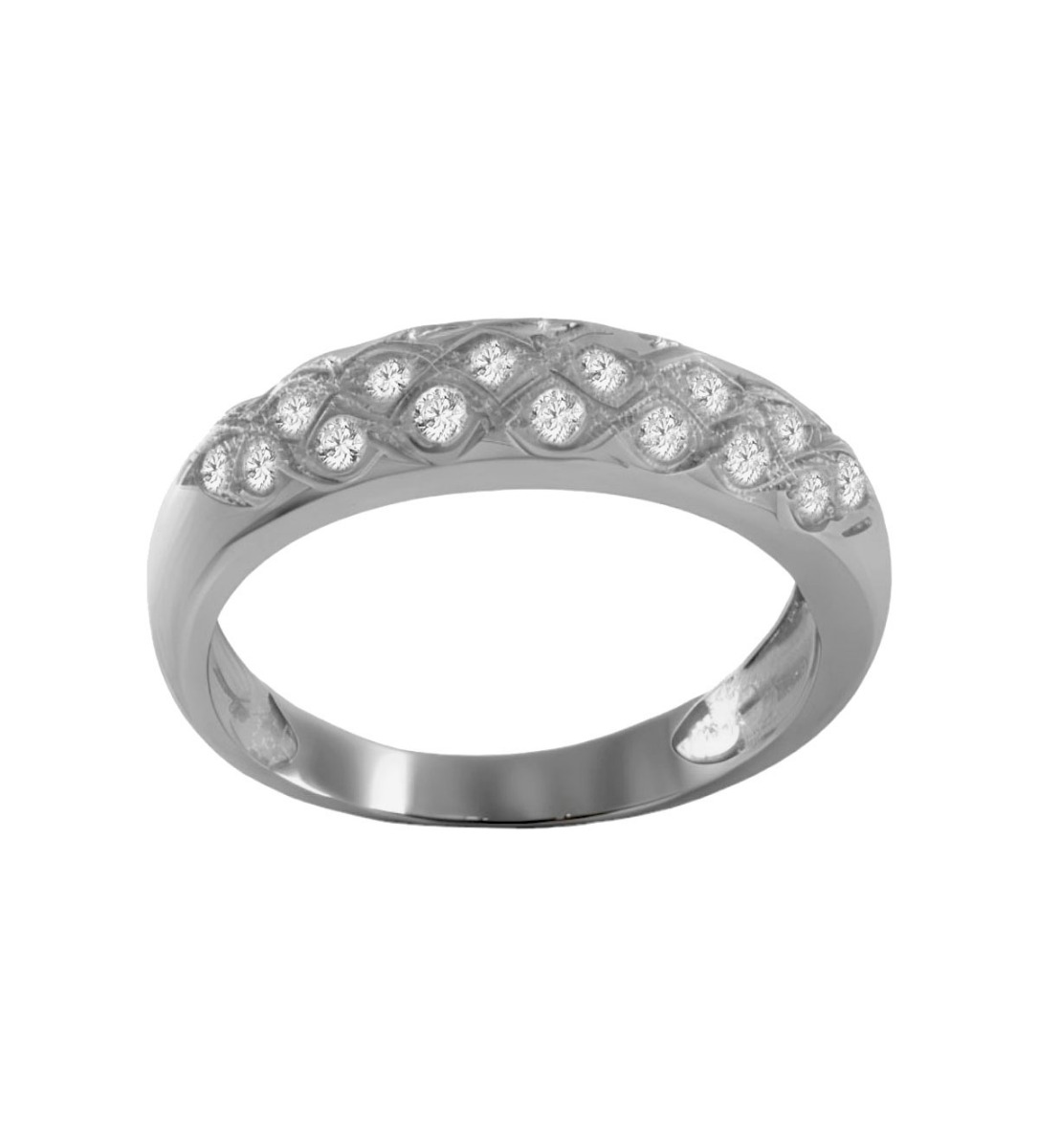 Sortija mujer oro blanco tripa circonitas 156_TRIPAZ-OB