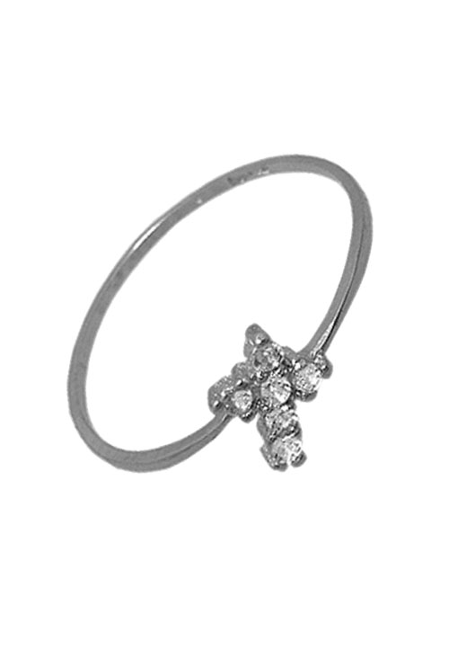 anillo de oro blanco 18 kilates motivo cruz 002_52964-SB