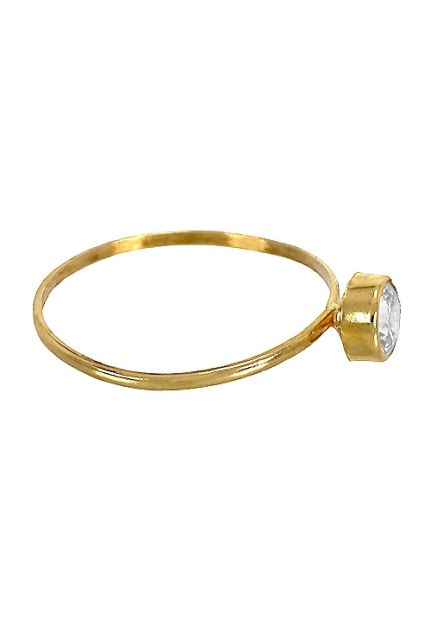 anillo de oro con circonita para niña. 052_30150-5 regalos para comuniones a precios baratos para niñas en oro de ley