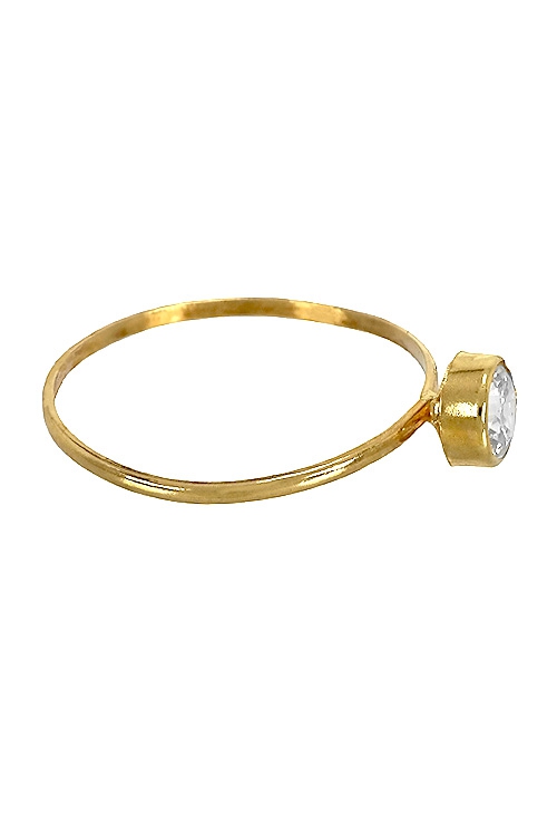 anillo de oro con circonita para niña. 052_30150-5 regalos para comuniones a precios baratos para niñas en oro de ley