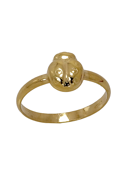 Sortija nina de oro amarillo 18 ktes Mariquita - foto 3 - rfcia.003_S30955