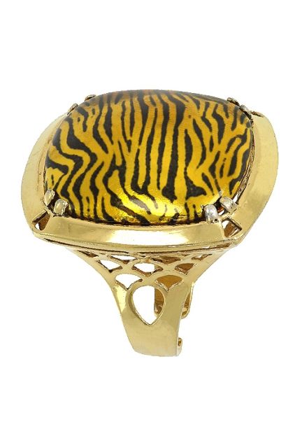anillo de plata chapada esmalte piel de tigre vista lateral 200_155125_01