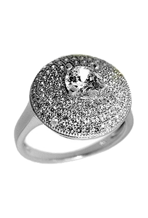 Anillo plata con circonitas rosetón 042_A023-S Anillo plata con circonitas rosetón 042_A023-S (Anillos y sortijas)