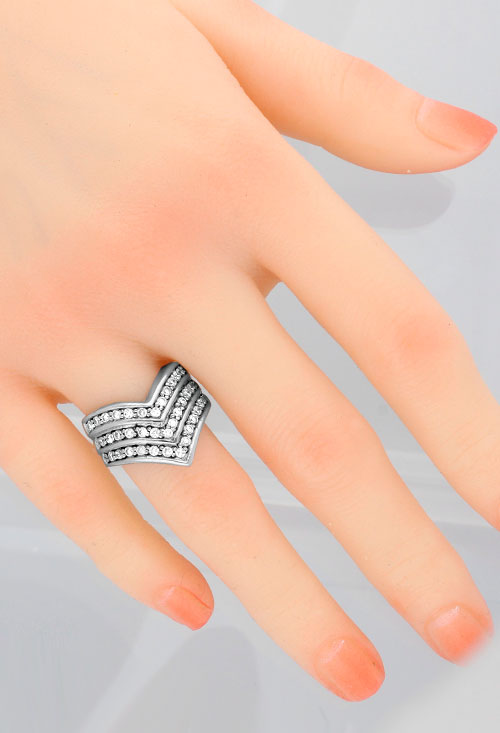 anillo de plata forma pico con galerias de circonitas foto para joyeria online toma cuatro 132_08239-S_03