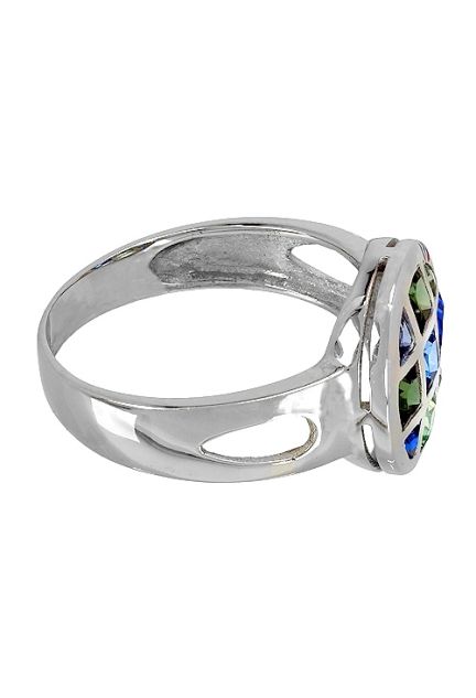Anillo en oro blanco 18K con piedras semipreciosas multicolor.170_SO008094OB venta online de joyas de mujer