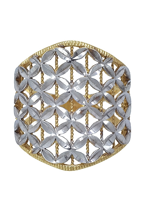 anillo mujer oro bicolor cortes lapidados foto central 157_S0004