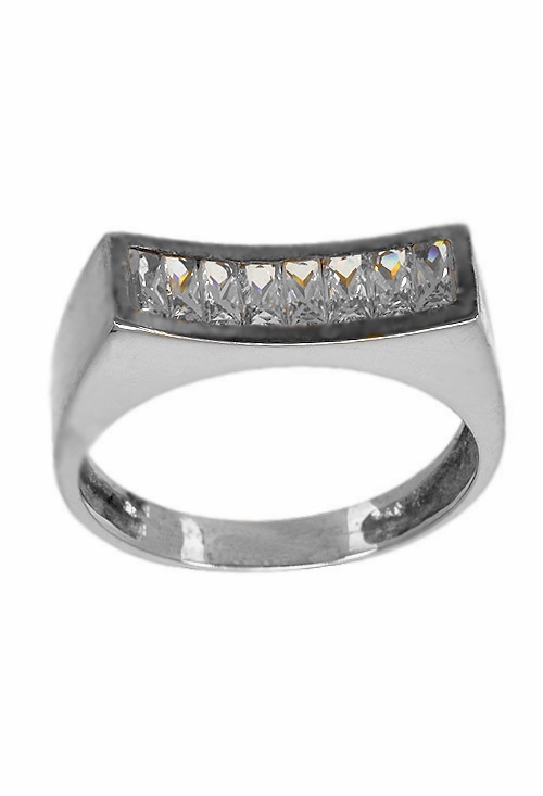 Anillo oro blanco con circonitas 141_00454SOB