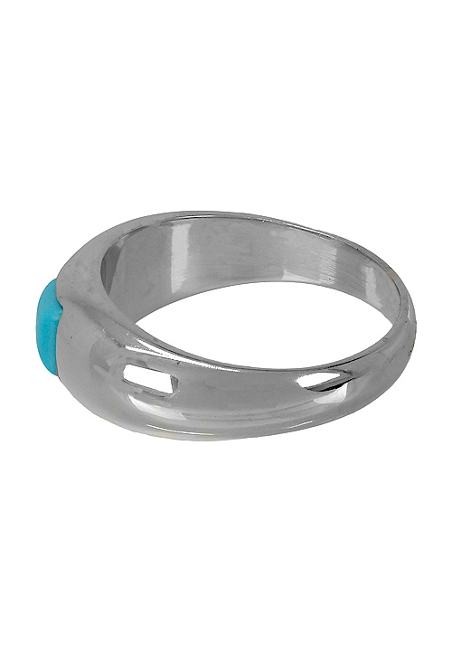 Anillo oro blanco y turquesa 120_267 anillo mujer oro blanco y turquesa precio outlet joyeria 120_267 foto izquierda