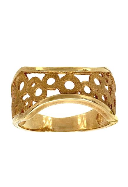 Anillo oro 18 kilates, brazo calado brillo y mate 139_A5700-S a precios baratos