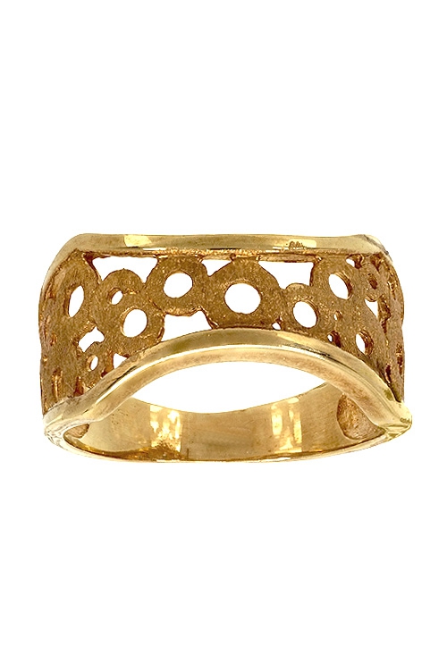 Anillo oro 18 kilates, brazo calado brillo y mate 139_A5700-S a precios baratos