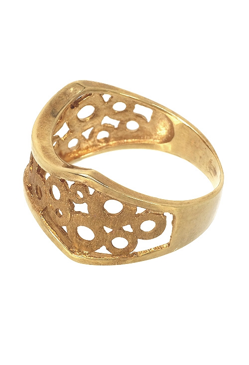 Anillo oro 18 kilates, brazo calado brillo y mate 139_A5700-S