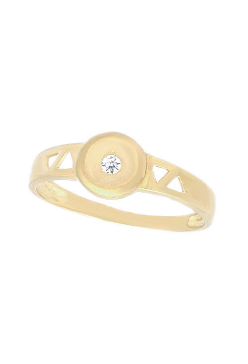 Anillo oro amarillo 18 kilates con circonita 025_A-01928-0