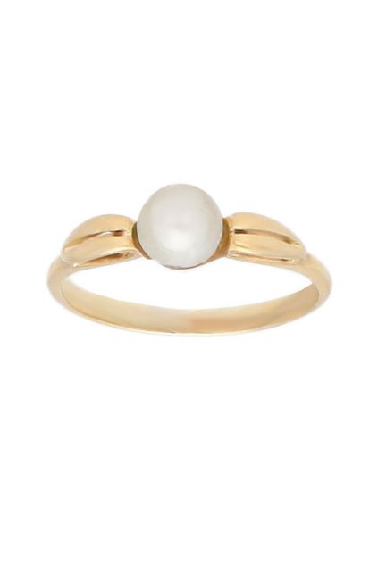 Anillo oro 1ª ley 750 mmas. (18 k.) sortija con piedras niña oro amarillo rfcia.036_0224