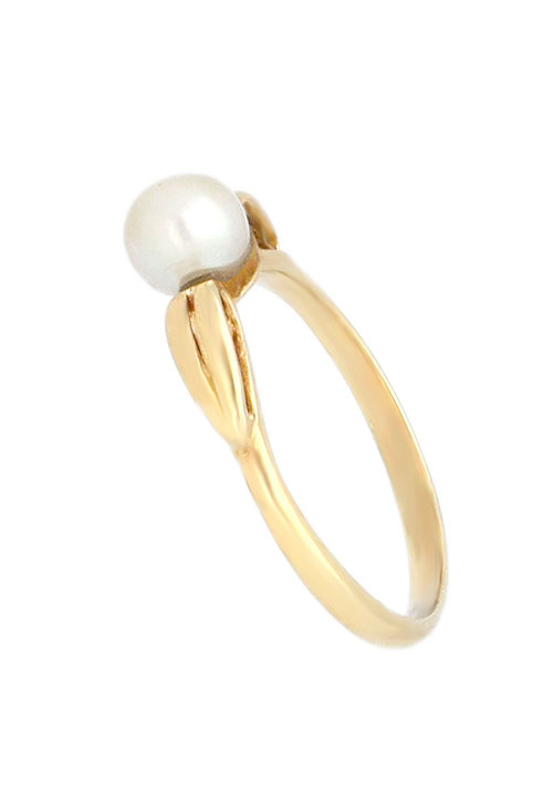 anillo oro amarillo 18 kilates y perla cultivada vista lateral 036_0224_01