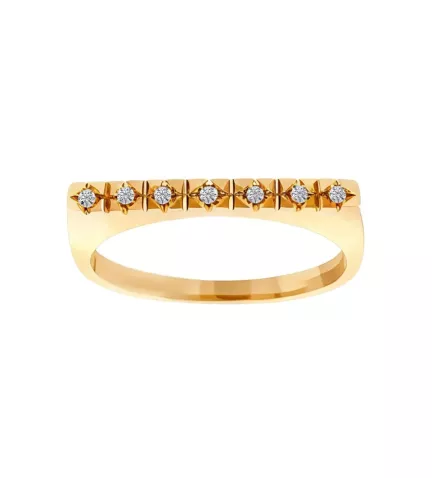 anillo de oro con brillantes rehegua