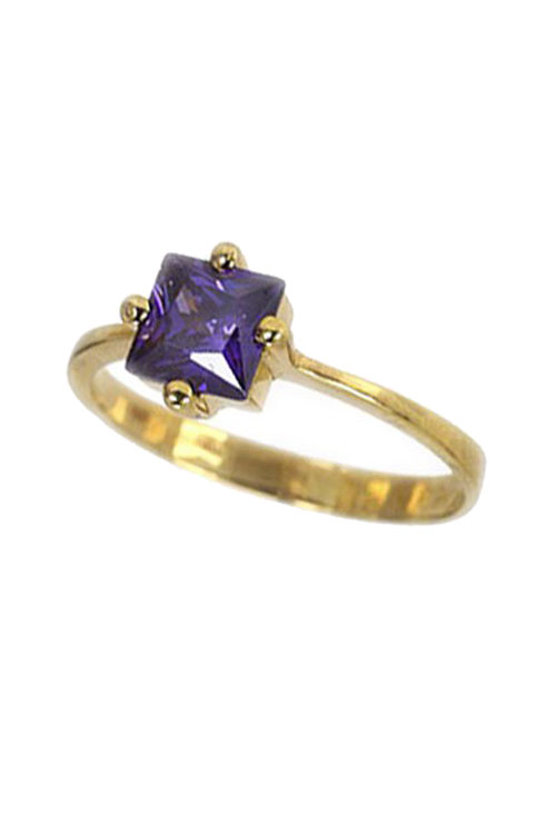 Anillos de piedra luna y amatista: 2 gemas con poder que marcan septiembre Anillo oro amarillo y amatista 146_0147-SM