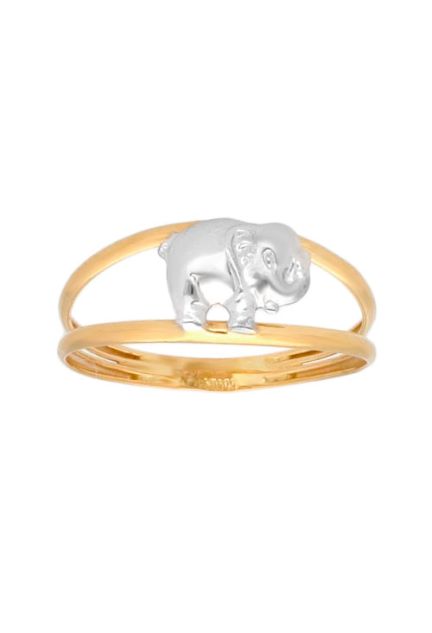 Anillo oro 1ª ley 750 mmas. (18 k.) sortija sin piedras señora oro bicolor rfcia.085_0111297