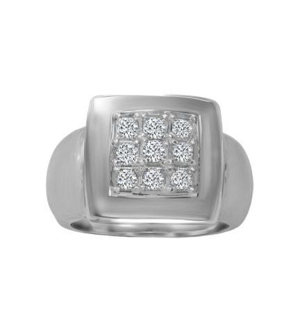 anillo de oro blanco con diamantes foto frontal 111_4875