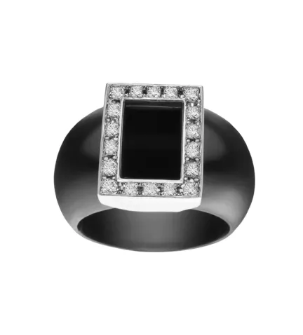 anillo oro blanco diamantes y caucho133 4896 s