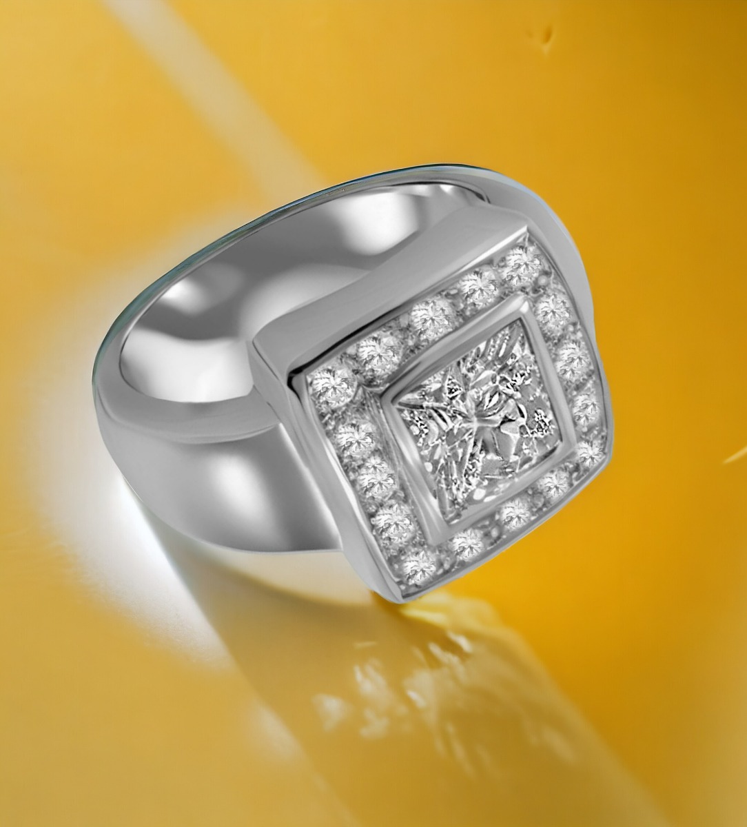 Anillo de oro blanco y diamantes. 111_4678 Anillo de compromiso oro blanco y diamantes - foto 3 - rfcia.111_4678 inagen RRSS