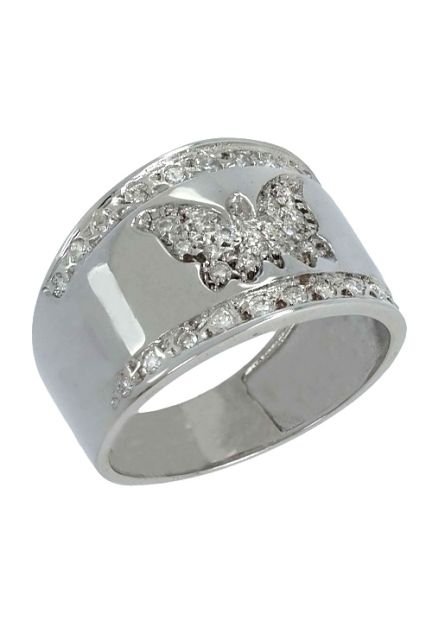 anillo oro blanco y diamantes motivo mariposa vista oblicua 192_Z0222-OB_01