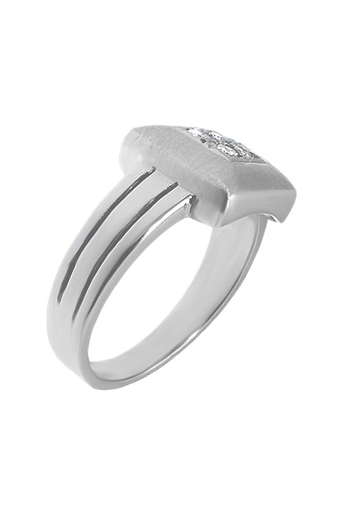 Anillo de compromiso oro blanco con diamantes 133_3855-S sortija oro blanco 18 kilates con diamantes talla brillante vista lateral precio barato en joyeria online