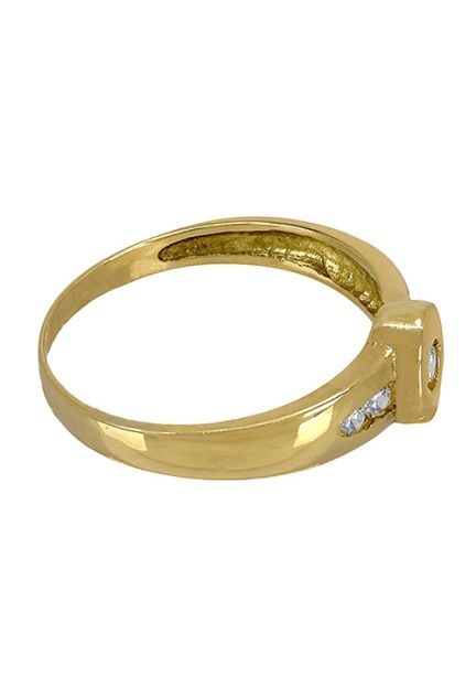 regalo de comunion Anillo oro con circonitas para niña. 146_F741-S